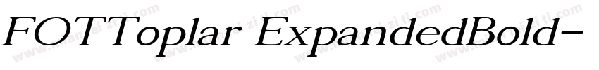 FOTToplar ExpandedBold字体转换